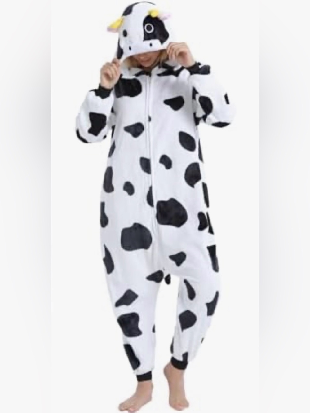 Cow Costume Adult onesie pajamas dress up chick-fil-a cow style costume